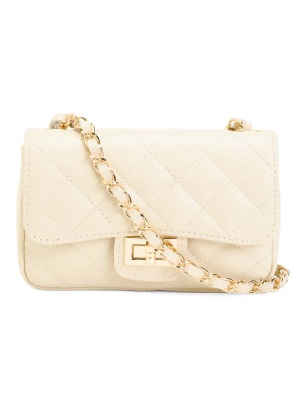 PERSAMAN NEW YORK Made In Italy Leather Quilted Crossbody